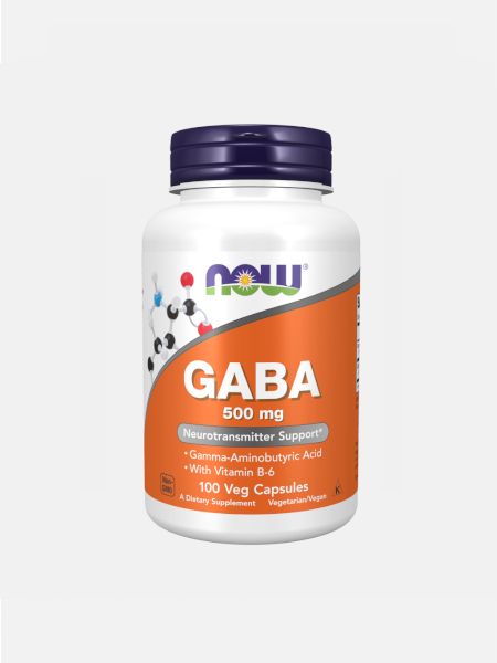 GABA 500 mg – 100 cápsulas – Now